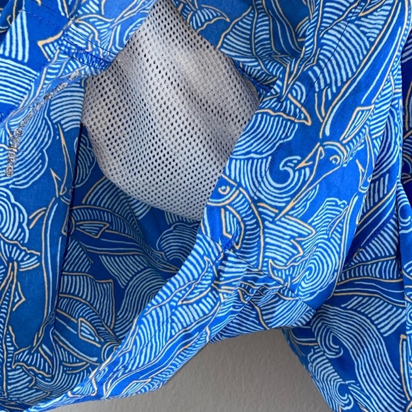 Columbia Blue Swim Trunks Quick-Dry Elastic Waist - Picture 9 of 10